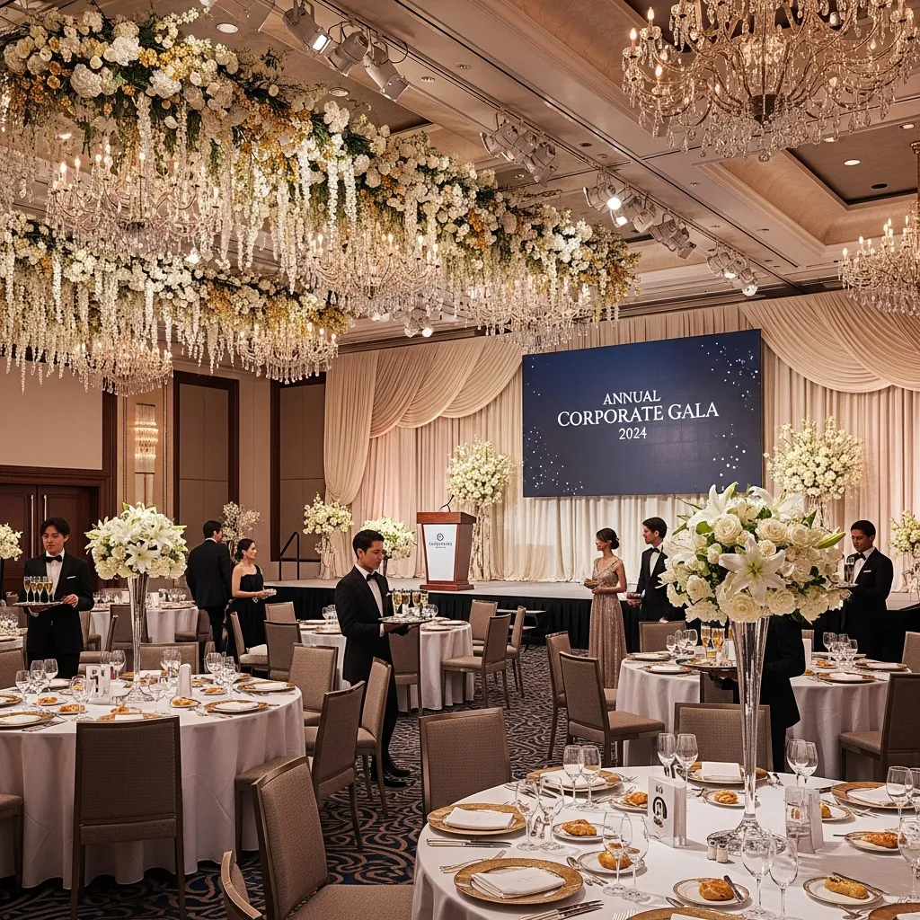 Annual gala with elegant corporate styling